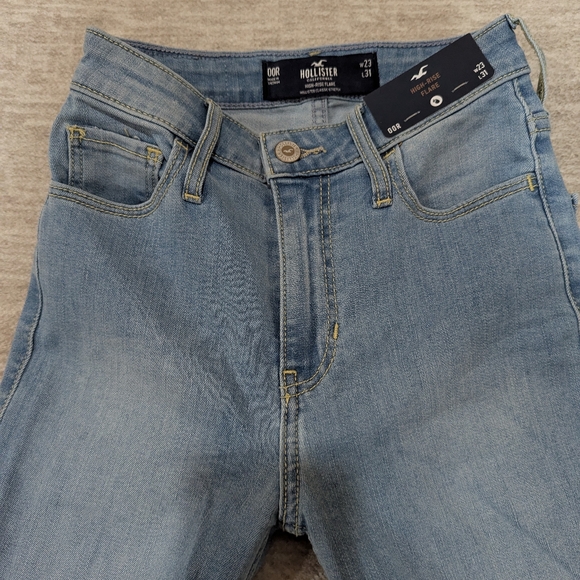 Hollister Light Blue Flare & Wide Leg Jeans - Picture 2 of 10